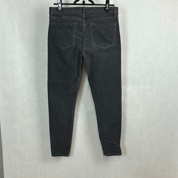 Banana Republic Corduroy Jeans Gray Womens Sz 30 Skinny Stretch Mid-Rise - Picture 4 of 11